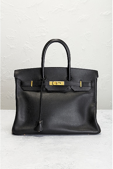 Pre-owned Hermes Birkin 35 Handbag In Black