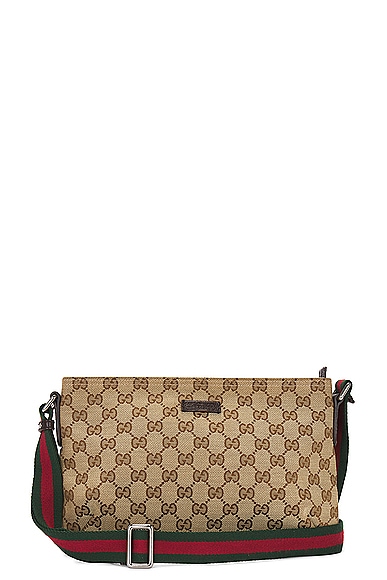 Gucci GG Canvas Sherry Shoulder Bag in Beige