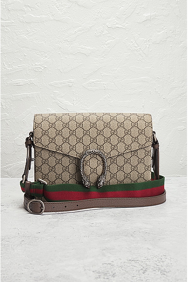 Shop Gucci Gg Supreme Dionysus Shoulder Bag In Beige