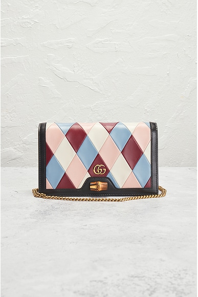 Shop Gucci Love Light Wallet On Chain Bag In Multi