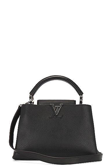 Pre-owned Louis Vuitton Capucines Bb Handbag In Black