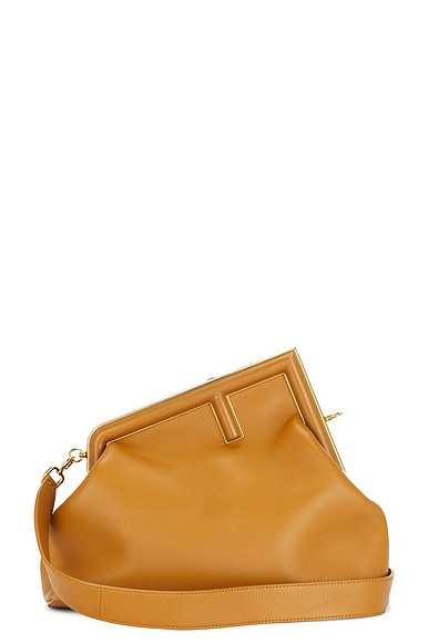 Shop Fendi Fast Shoulder Bag In Brown