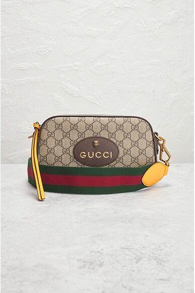 Shop Gucci Gg Supreme Neo Vintage Shoulder Bag In Beige