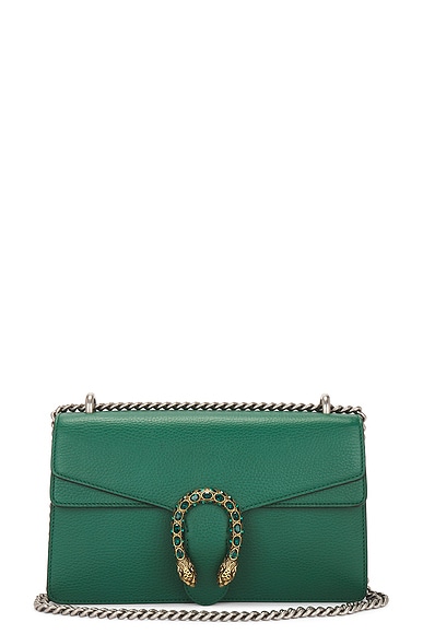 Shop Gucci Dionysus Shoulder Bag In Dark Green