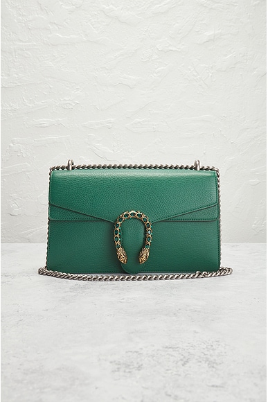 Shop Gucci Dionysus Shoulder Bag In Dark Green