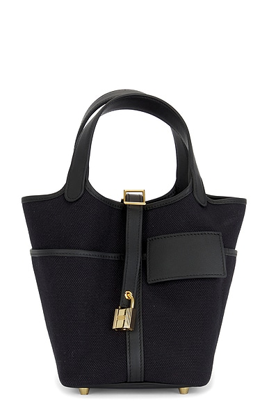 FWRD Renew Hermes Picotin Lock Handbag in Black