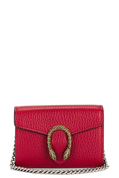 FWRD Renew Gucci Dionysus Shoulder Bag in Red