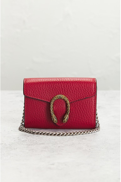 Pre-owned Gucci Dionysus Shoulder Bag In Red
