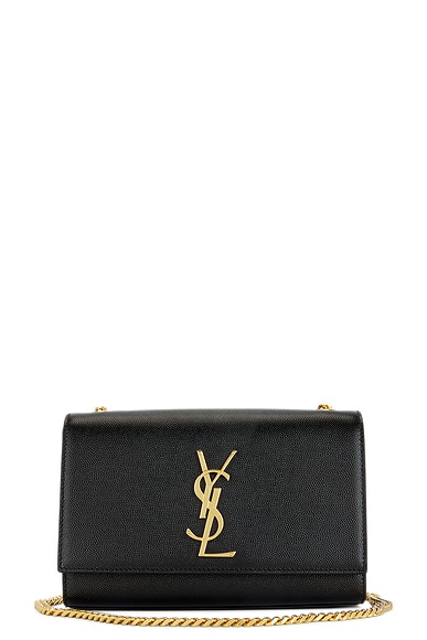 Saint Laurent Small Kate Shoulder Bag in Noir