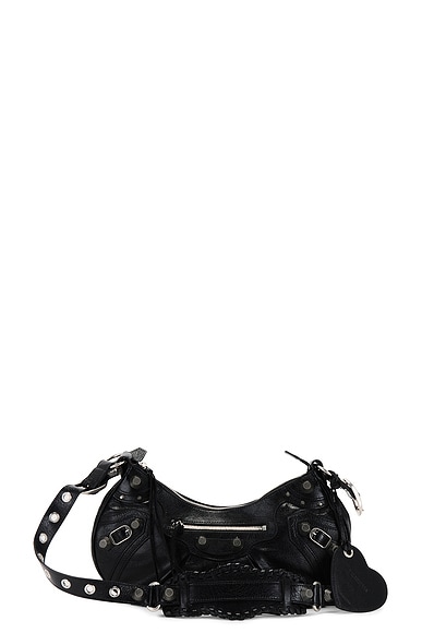 FWRD Renew Balenciaga Small Le Cagole Shoulder Bag in Black