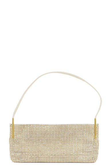 FWRD Renew Saint Laurent Small Suzanne Shoulder Bag in Crystal Silver Shade