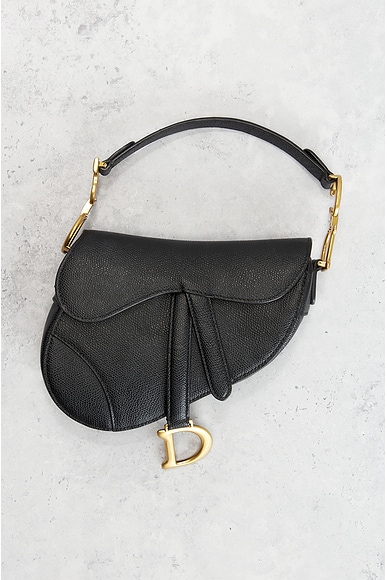 Shop Dior Saddle Bag In Black