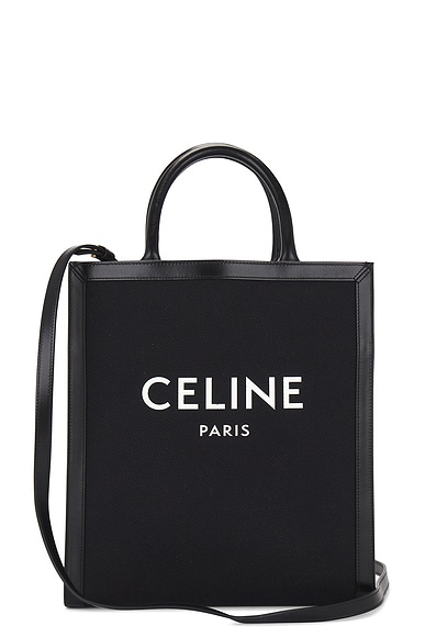 FWRD Renew Celine Vertical Cabas Handbag in Black