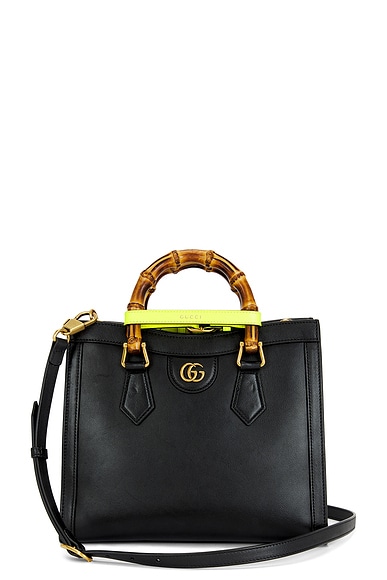 FWRD Renew Gucci Diana Handbag in Black