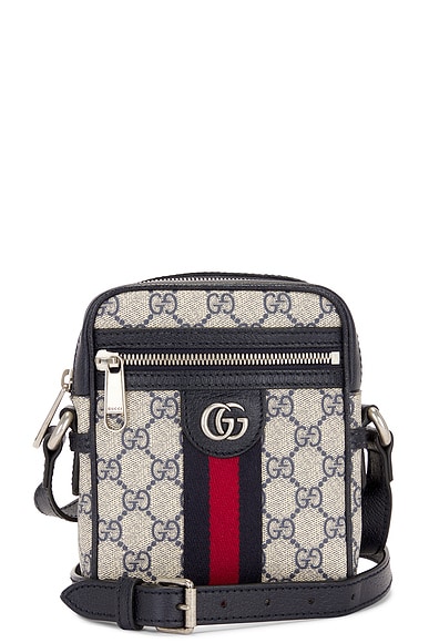 FWRD Renew Gucci GG Supreme Shoulder Bag in Black