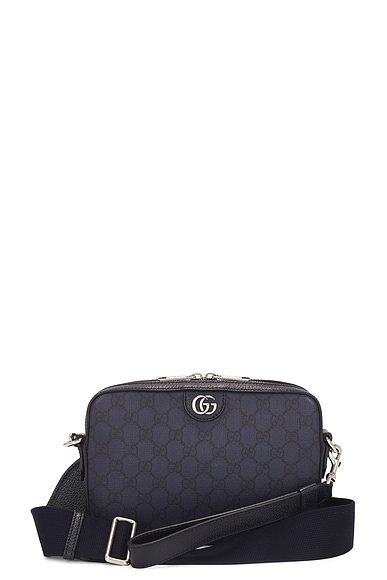 FWRD Renew Gucci Ophidia GG Supreme 2 Way Shoulder Bag in Navy