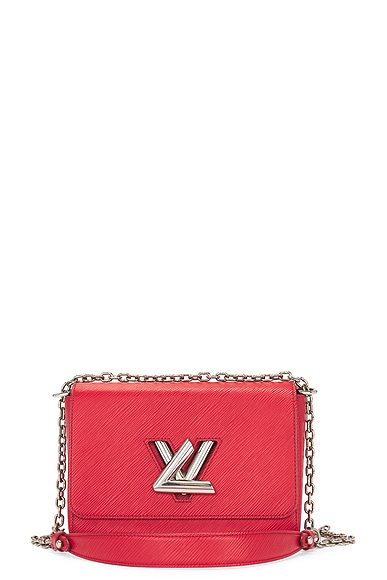 FWRD Renew Louis Vuitton Twist Shoulder Bag in Red