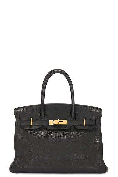 FWRD Renew Hermes Togo Birkin 30 Handbag in Black