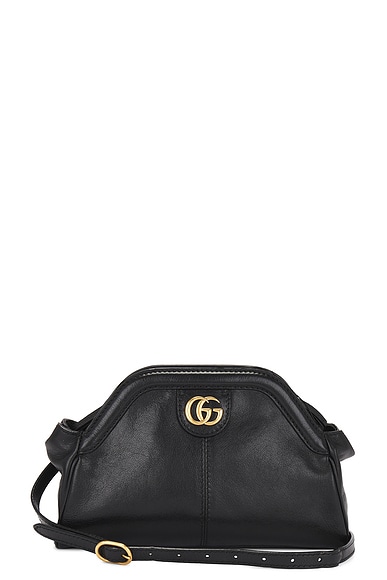 FWRD Renew Gucci GG Marmont Shoulder Bag in Black