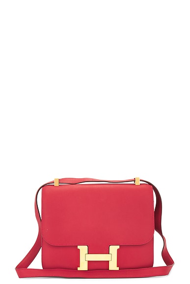 FWRD Renew Hermes Constance 24 Shoulder Bag in Red