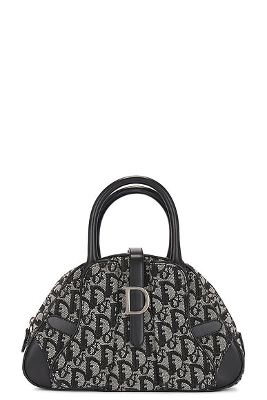 FWRD Renew Dior Trotter Handbag in Black