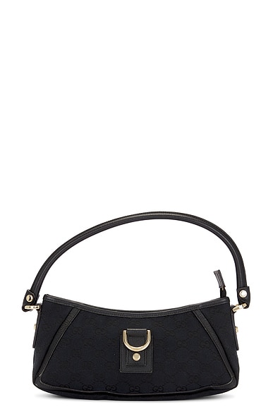 FWRD Renew Gucci GG Canvas Handbag in Black