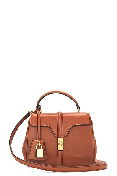 FWRD Renew Celine Mini 16 Handbag in Brown