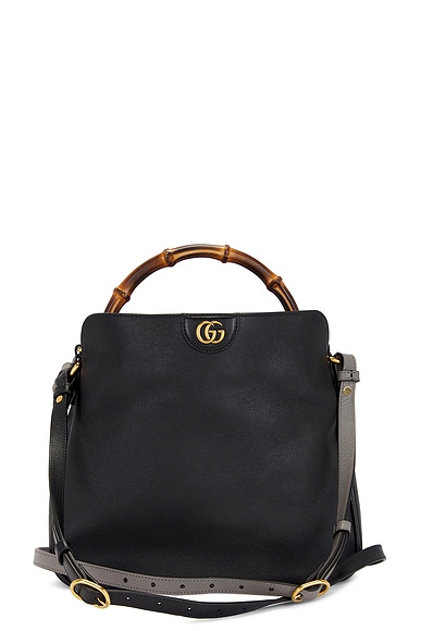 FWRD Renew Gucci Diana Handbag in Black