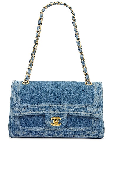 Chanel Medium Double Flap Denim Bag