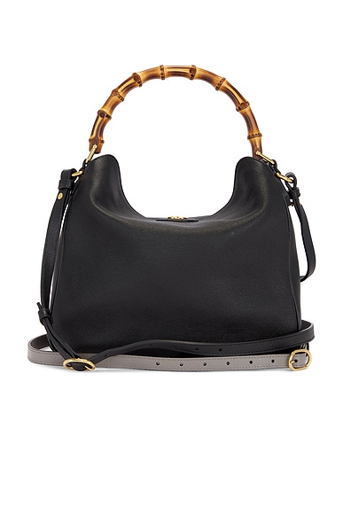 FWRD Renew Gucci Diana Handbag in Black