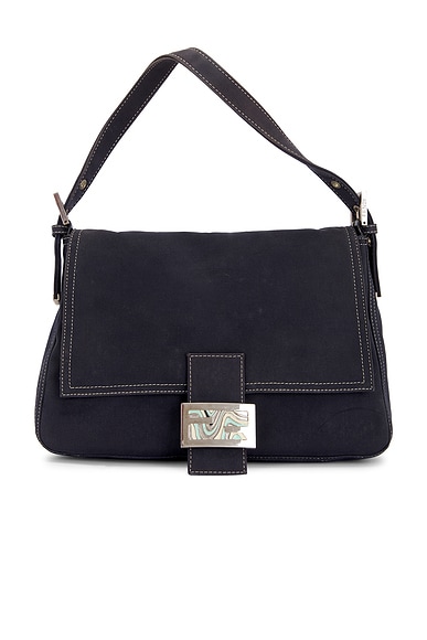 FWRD Renew Fendi Mama Zucca Baguette Shoulder Bag in Brown FWRD