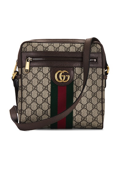 FWRD Renew Gucci Ophidia Messenger Bag in Beige