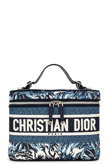 Christian Dior Palms Canvas Vanity Bag