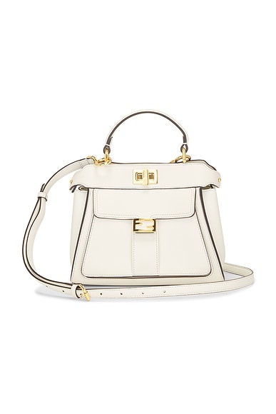 FWRD Renew Fendi Peekaboo Handbag in White FWRD