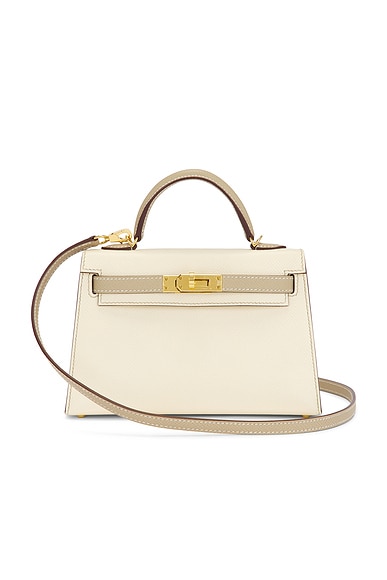 FWRD Renew Hermes Epsom Kelly Sellier 20 Handbag in Craie