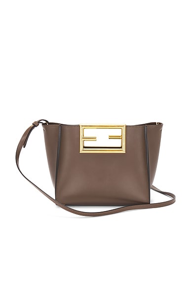 FWRD Renew Fendi Way Shoulder Bag in Brown