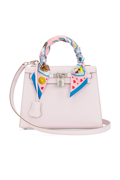 FWRD Renew Hermes Epsom Kelly 25 Handbag in Mauve Pale