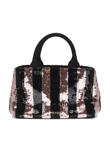 FWRD Renew Prada Spangle Tote Bag in Multi