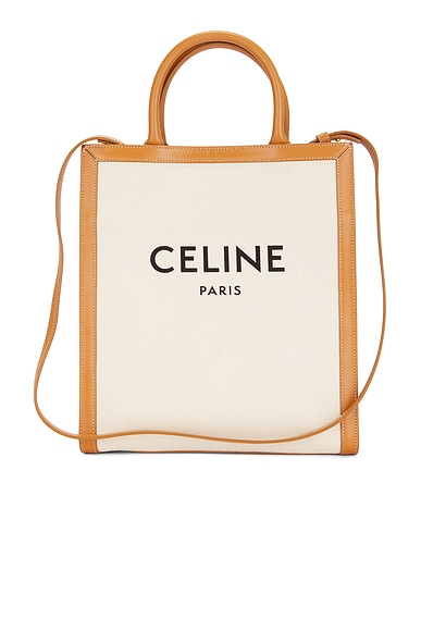 FWRD Renew Celine Vertical Cabas Tote Bag in Ivory