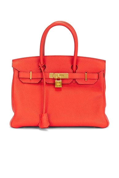 Hermes Clemence Birkin 30 Retourne Handbag