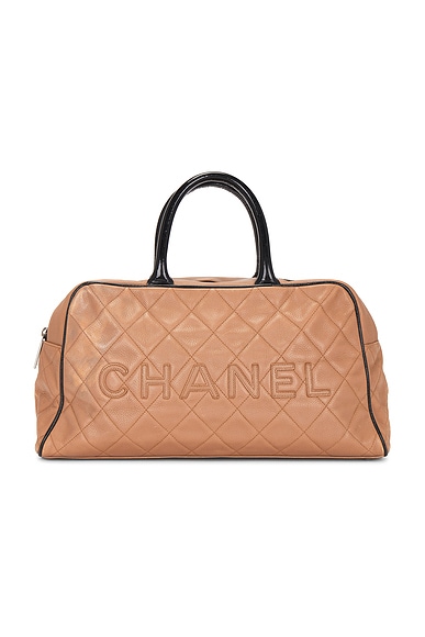 Chanel Caviar Logo Bowling Bag