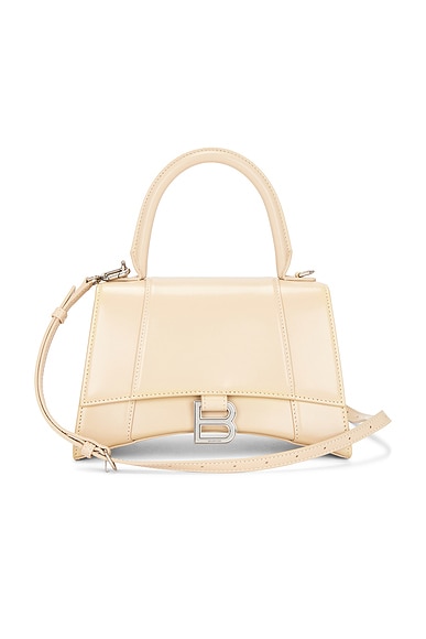 Saint Laurent Small Kaia Satchel Bag in Beige, White Saint Laurent Small Kaia Satchel Bag in Beige, White
