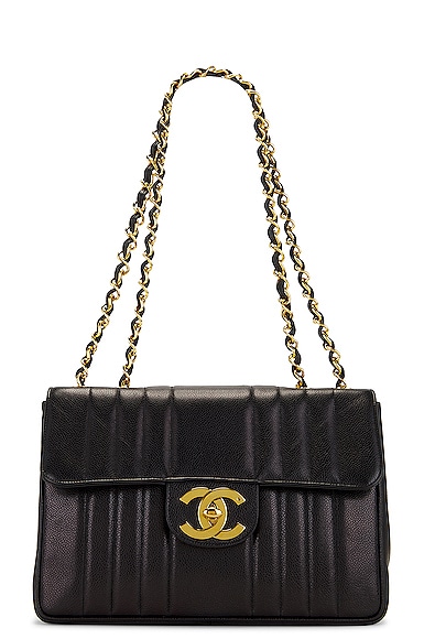 Chanel Caviar Jumbo Mademoiselle Flap Bag