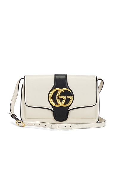 FWRD Renew Gucci Arli Flap Shoulder Bag in Cream