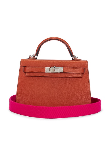 FWRD Renew Hermes Chevre Kelly Sellier 20 Handbag in Brick Rose