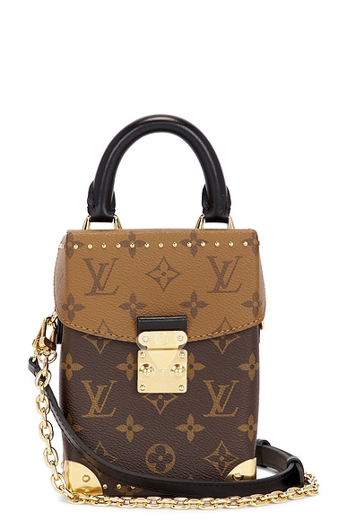 FWRD Renew Louis Vuitton Reverse Monogram Camera Box Handbag in Brown