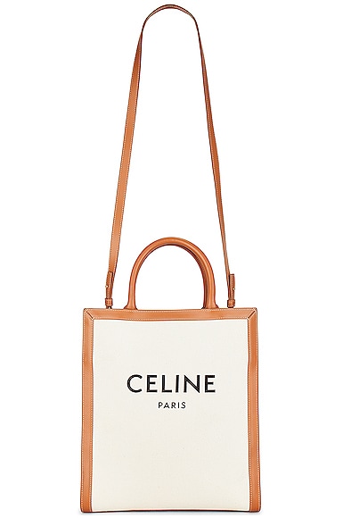 Celine Vertical Cabas Tote Bag In Neutral | ModeSens