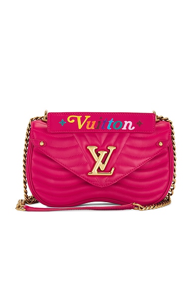 FWRD Renew Louis Vuitton New Wave Chain MM Shoulder Bag in Pink