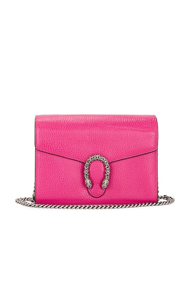 FWRD Renew Gucci Dionysus Wallet On Chain in Pink