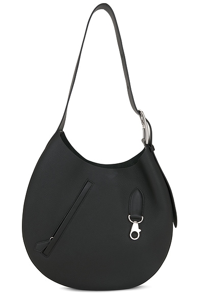 Hermes Togo & Swift Arcon Shoulder Bag in Black